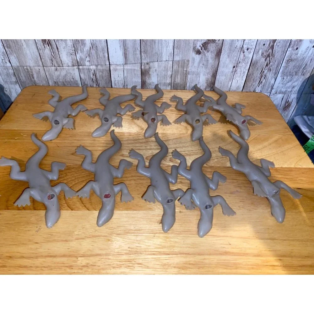 10 Vintage Lizards String Light Covers Set Halloween Decoration Blow Mold